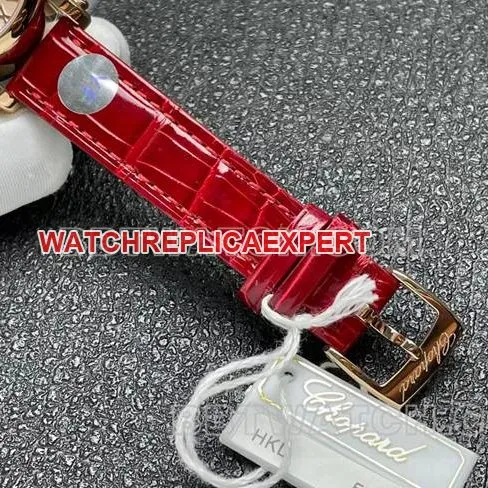 collectible watch YF factory ChopardHAPPY SPORTrose gold plate 2892 mechanical side live photo