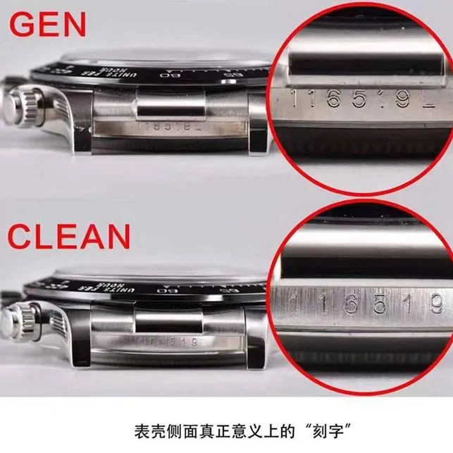 C Factory Gray Daytona Real vs. Fake Comparison Review Rolex Top Watch Size Chart