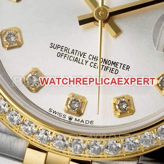 ARF FactoryRolex log top-tier 1:1high-quality high plate diamond bezel31mm intergold five-lattice chain link278273caseback live photo