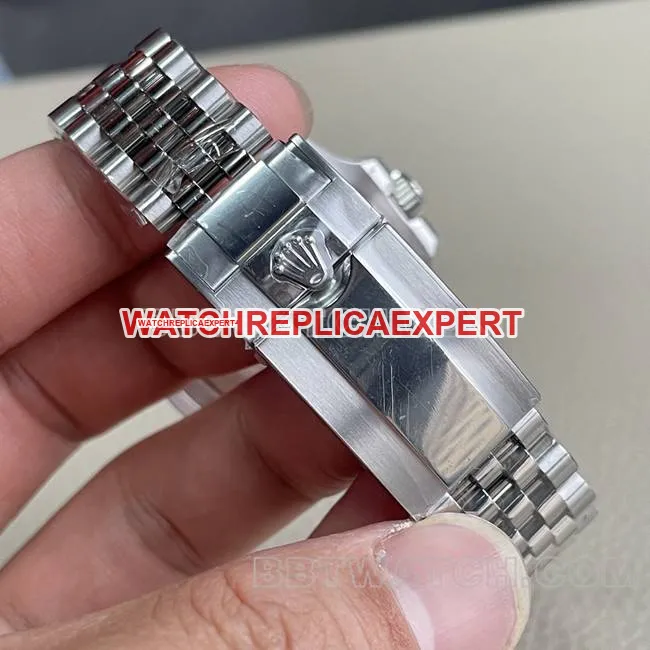 top-tier watch ERF factory GMT-MasterRolexblack dial red and blue circle 3285 mechanical clasplive photos