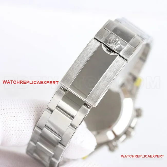collectible watch PPM factory DaytonaRolex white mother-of-pearl dial 4130 mechanical front live photo