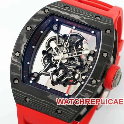 APSRichard Millesuper carbon fiber case red rubber model RM055clasplive photos