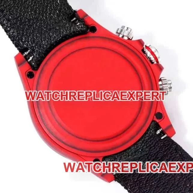 TW factory RolexDaytona1:1super carbon fiber hollow plate red side live photo