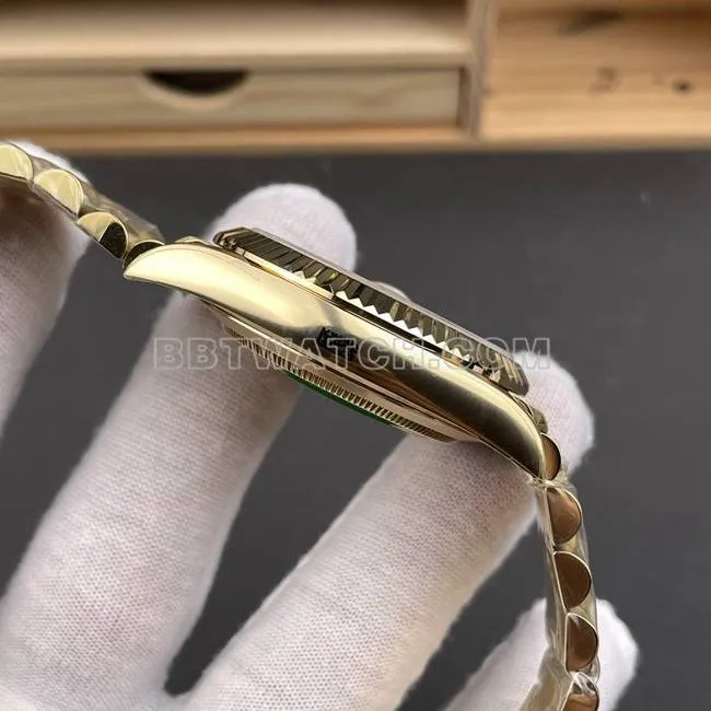 top-tier watch CBD factory black dialRolexDay-Dateyellow gold3255 mechanical braceletlive photos