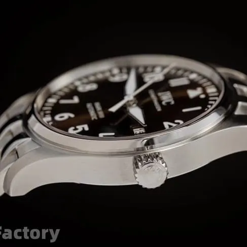 V7 factory top-tier replicaIWC watch men's brown plate steel bracelet mark eighteen series ultimate version mechanical watch clasp picture