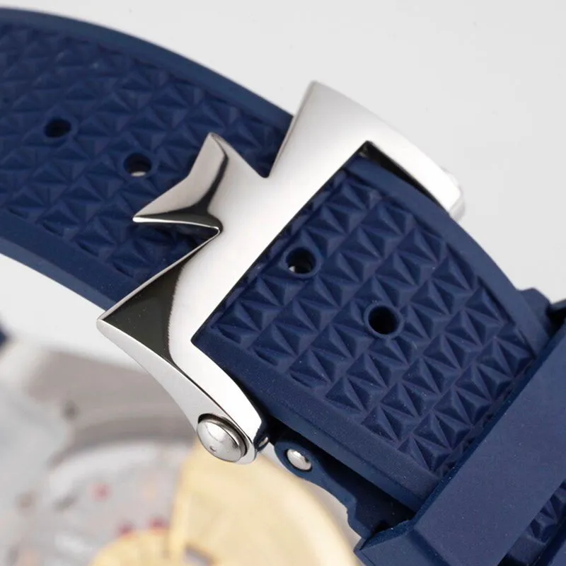 Vacheron Constantintop-tiersuper watch Overseas Series Men's Mechanical Blue Face Watch movement picture