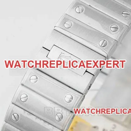 collectible watch Santos Cartiersilver dialquartz movementcaseback live photo