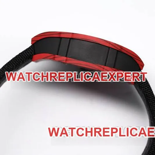 Richard Mille Watch BBS Factory Tourbillon Mechanical Black Rubber Braided Velcro BraceletRM27-03braceletlive photos