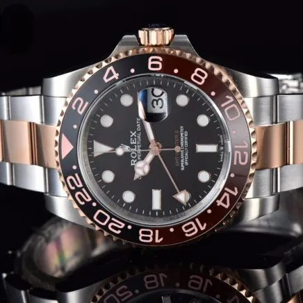 top-tier replicaVRolex indirect black dialGMT-MasterGMT full series watch clasp picture