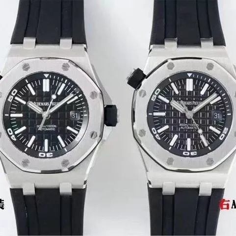 APS factory Audemars Piguet1:1top-tier watch Royal Oak offshore series 15710ST.OO.A002CA.01 comparison Genuine evaluation side comparison chart