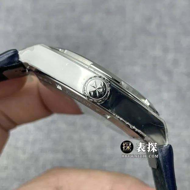 8F factory Vacheron Constantin top-tier watch men's blue dialtourbillonleather strap model pictures and prices side live photo