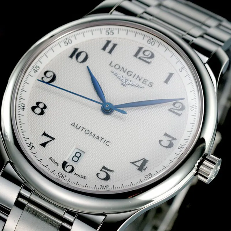 Longinestop-tierhigh-quality watch master series men's mechanical white watch movement picture