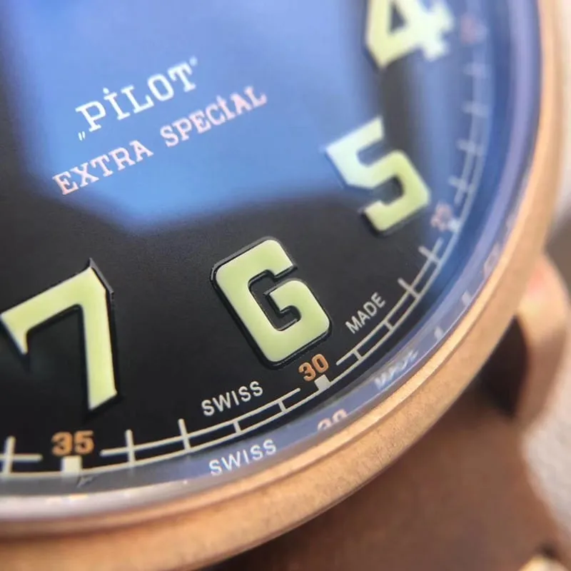 Big factory high-quality replicaxf Zenith watch newly upgraded bronze big fly big dial retro men's watchdetail shots