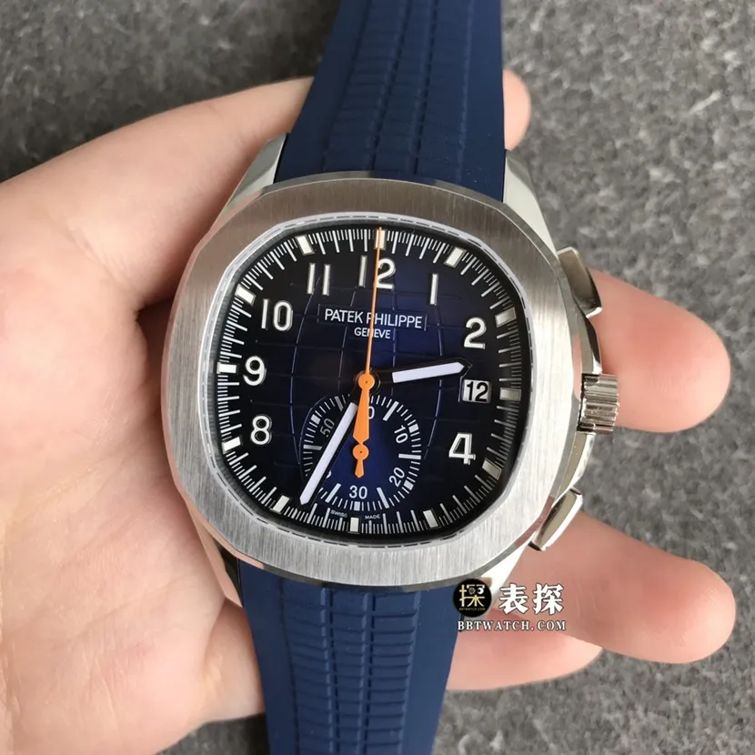 OM FactoryPatek Philippe59681:1top-tier watch men's blue dial rubber model pictures and prices side live photo