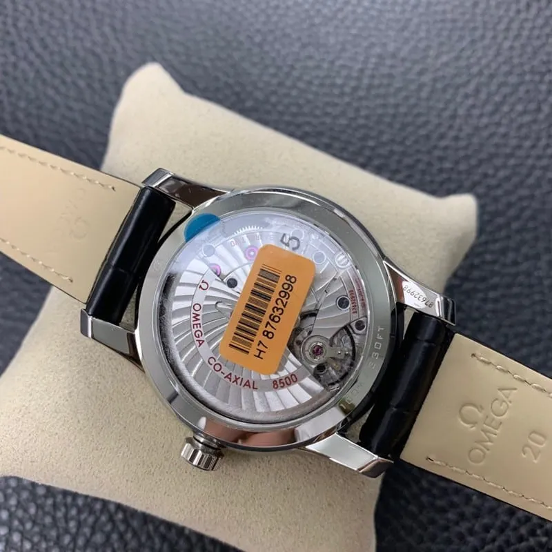 Omegareplica watch vs factory De Ville series 8500movement crocodile leather high quality front view
