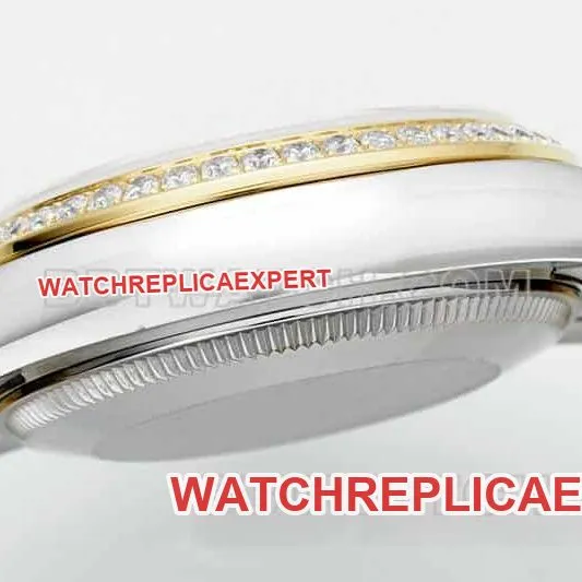 ARF FactoryRolex log top-tier dark gray plate diamond bezel31mm gold three-lattice chain link 278383braceletlive photos