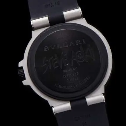 top-tiersuper cloneBvlgariAluminum series black dial men's watch side view