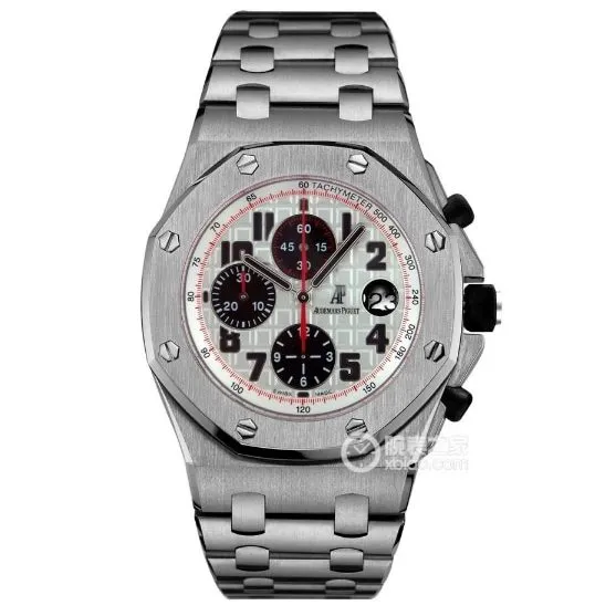 TW factory Audemars PiguetRoyal Oak offshore top-tier 1:1high-quality silver white dialsteel bracelet model 26170braceletlive photos