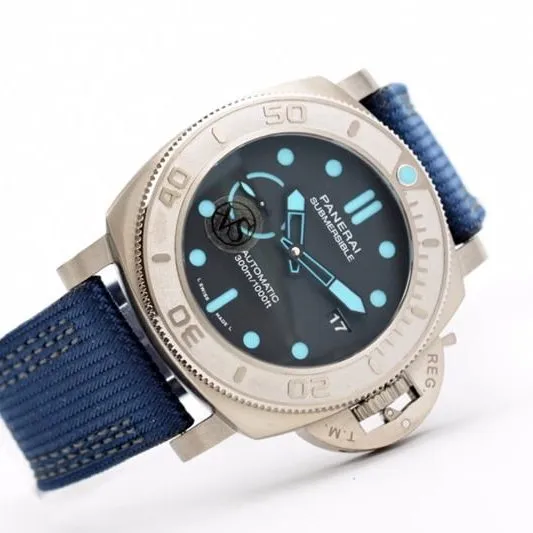 VS Factorytop-tier replicaPanerai new PAM985 diameter 47MM resin fiber cloth strap watch clasp picture
