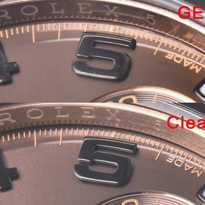 Daytona C factory Rolex watch M116515ln-0015 comparison genuine review front comparison chart