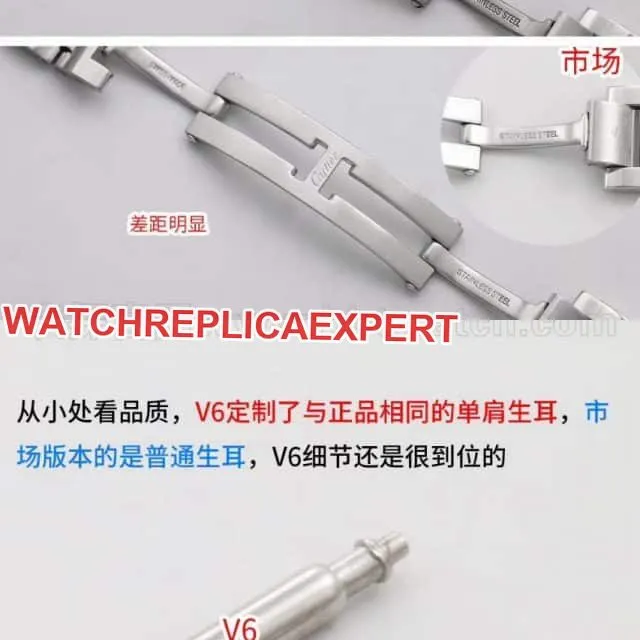 Cartierreplica blue balloon classic watch style V6 factory upgraded version V7 review size chart