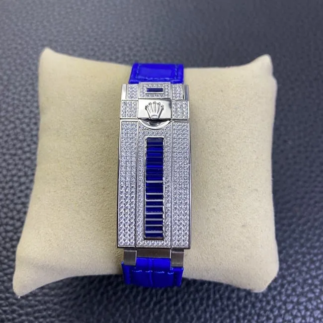 Rolextop-tier Submariner series fully automatic movement blue dial blue belt men's watch back cover picture