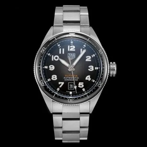 2021 Newest KOR out of TAG HEUER TAG Heuer AUTAVIA Series Top Side View