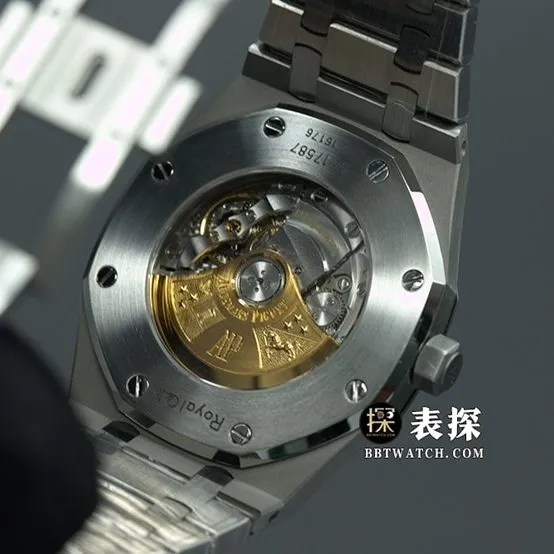 APS factory Audemars Piguet men's Royal Oak series watch black dialsteel bracelet model 15400ST.OO.1220ST.01braceletlive photos