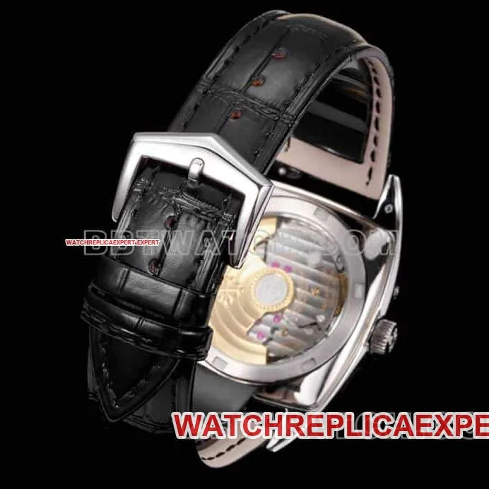 TW factory Patek Philippe complex function timepiece top-tier dark gray plate leather strap model 5135side live photo