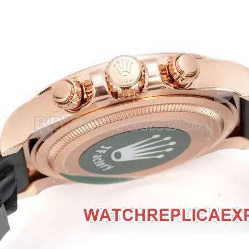 watch DaytonaJF factory Rolexrose gold disc rose gold case 4131 mechanical caseback live photo