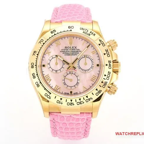 top-tier watch DaytonaRolex yellow mother-of-pearl disc 116519front live photo
