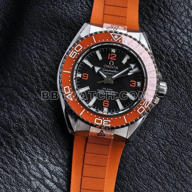 1:1replica watch VS FactorySeamaster 600m black dial orange bezel orange braceletbraceletlive photos