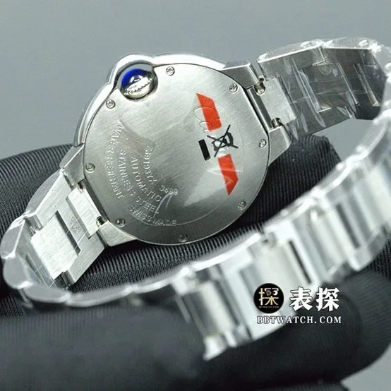 TW factory blue balloon Cartier1:1replica watch pink plate steel bracelet model W6920100front live photo