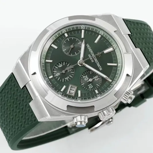 Vacheron Constantintop-tier watch green dial Zonghengsihai V3 upgraded version 41mmrubber straprose gold