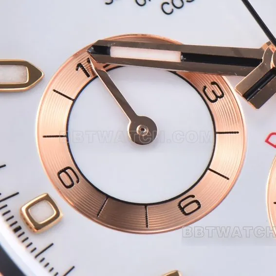 Factory C RolexDaytonatop-tier 1:1high-quality replicawhite dialrose goldsteel braceletm116505-0010front live photo