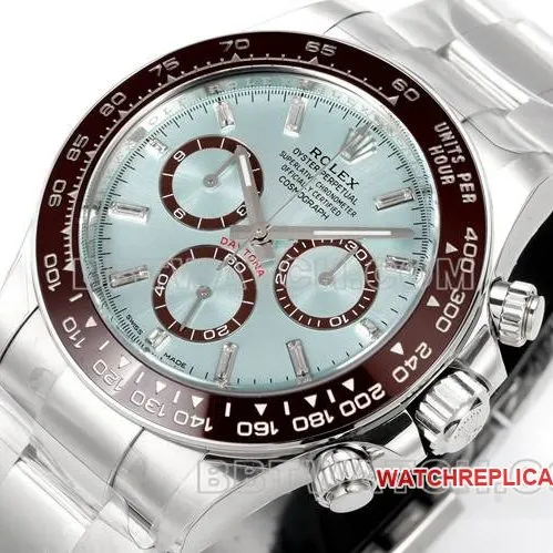 1:1replica watch JF factory DaytonaRolex ice blue dial4131 mechanical 40mm braceletlive photos