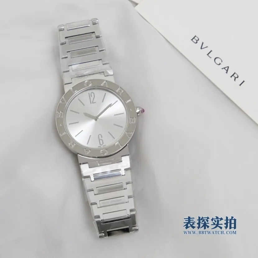 top-tier replicaBvBvlgari white steel ladies quartz watch details