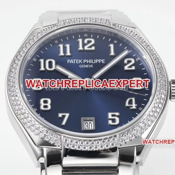 PPF FactoryPatek Philippe1:1super cloneblue dial7300/1200A-001front live photo