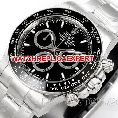 watch JF factory Rolex Daytonablack dial4131 mechanical 40mm caseback live photo
