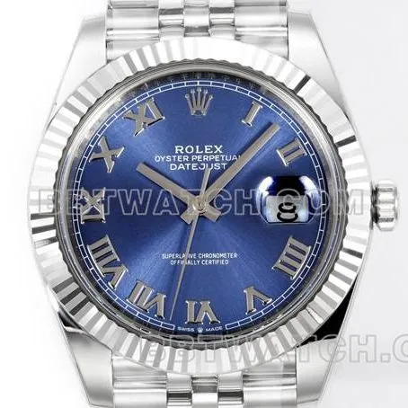 collectible watch log JF factory Rolexblue dial Roman numeral 3235 mechanical 41mm braceletlive photos