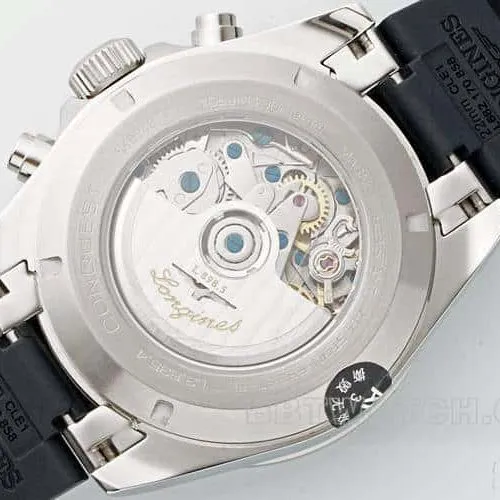 AF Longines Concas 1:1top-tier silver gray dial rubber model L3.835.4.72.6side live photo