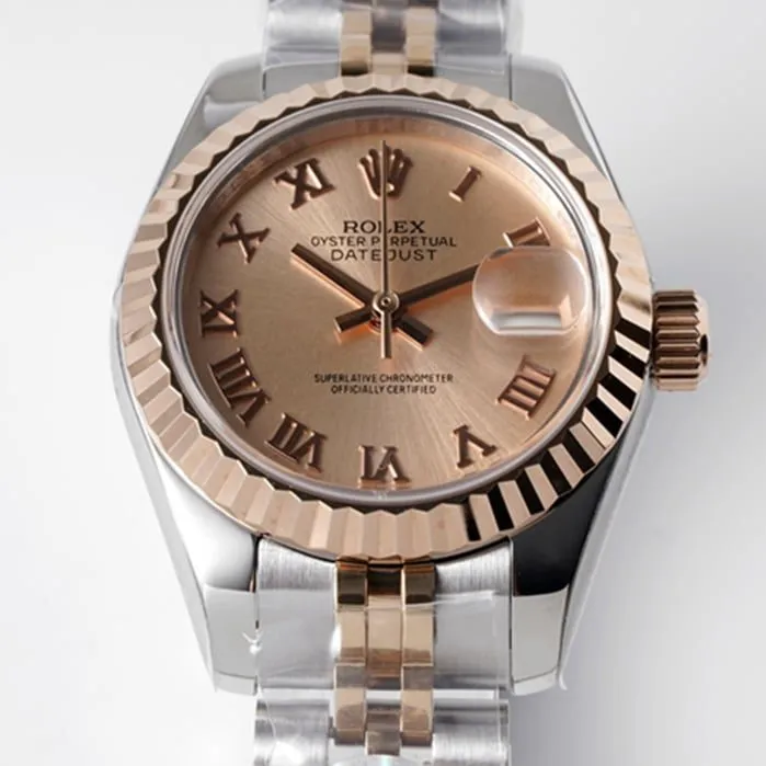 top-tier watch Rolex women's gold plate Datejuststeel bracelet watch clasp picture