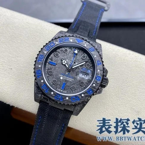 VSRolexGMT-Mastertop-tiersuper carbon fiber case is light to wear_How much does it cost_Pictures_How is the workmanship? Bracelet