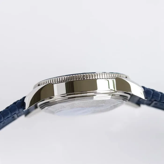 top-tier watch Breitling men's blue dial super ocean culture mechanical watch side view