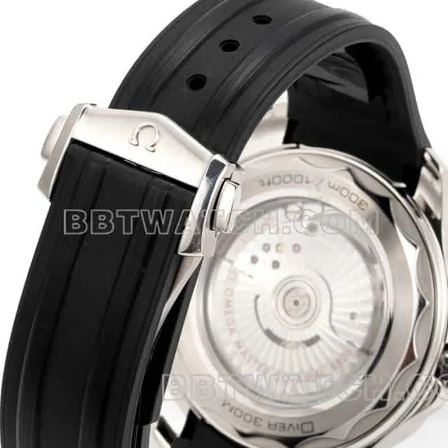 Omegatop-tier watch OR factory Seamaster 300m black dial mechanical black rubber model clasplive photos