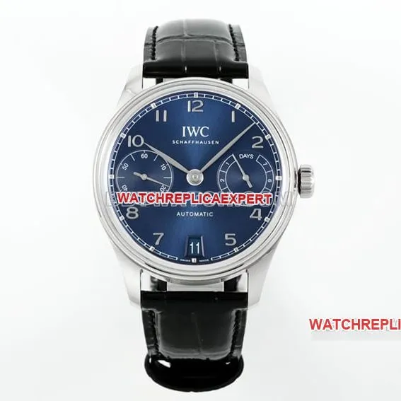 APSIWC watch Portugal 1:1super clone2024 new blue dialIW501704caseback live photo