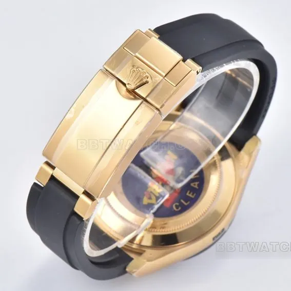 Factory C RolexDaytona1:1super mother-of-pearl disc yellow gold rubber model m116518ln-0045front live photo