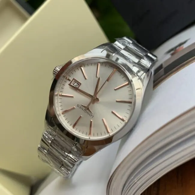 Longines Compaq series 8 mm ultra-thin design three-color ready-made ladies quartz watch movement picture