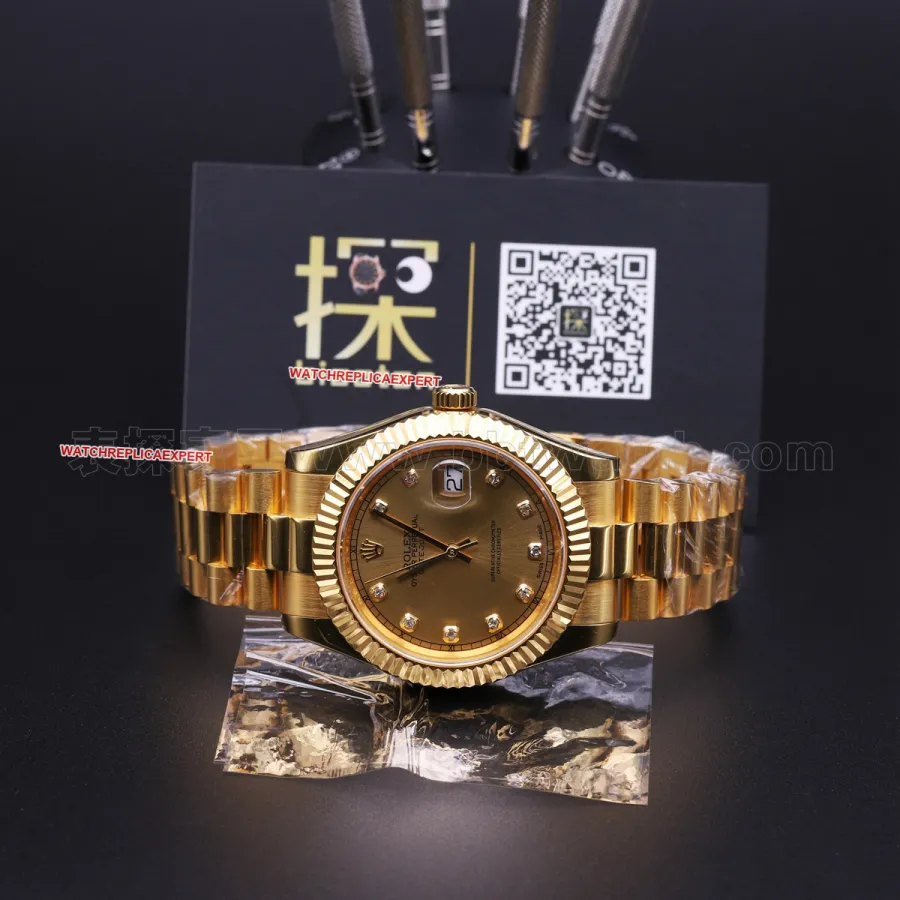 Rolex Datejust 41mm 24K Gold-Plated Steel
