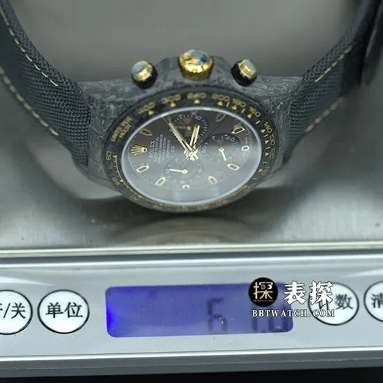 Diw factory Rolex men's universe chronograph Daytonatop-tier 1:1super watch gradient brown plate rubber model side live photo